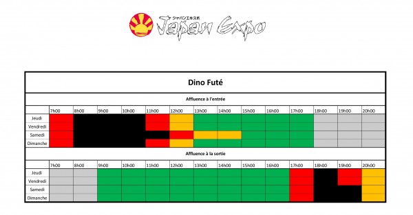 document horaires affluence horaires fluides paris japan expo 2017 par dino futé