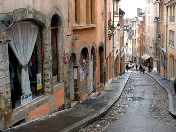 Pentes de la Croix-Rousse dans le 1er arrondissement de Lyon